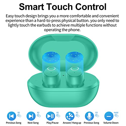 Kurdene Bluetooth Wireless Earbuds, S8 Deep Bass Sound 38H Playtime Ipx8 Waterproof Earphones Call Clear With Microphone In-Ear Bluetooth Headphones Comfortable For Iphone, Android #TOP6