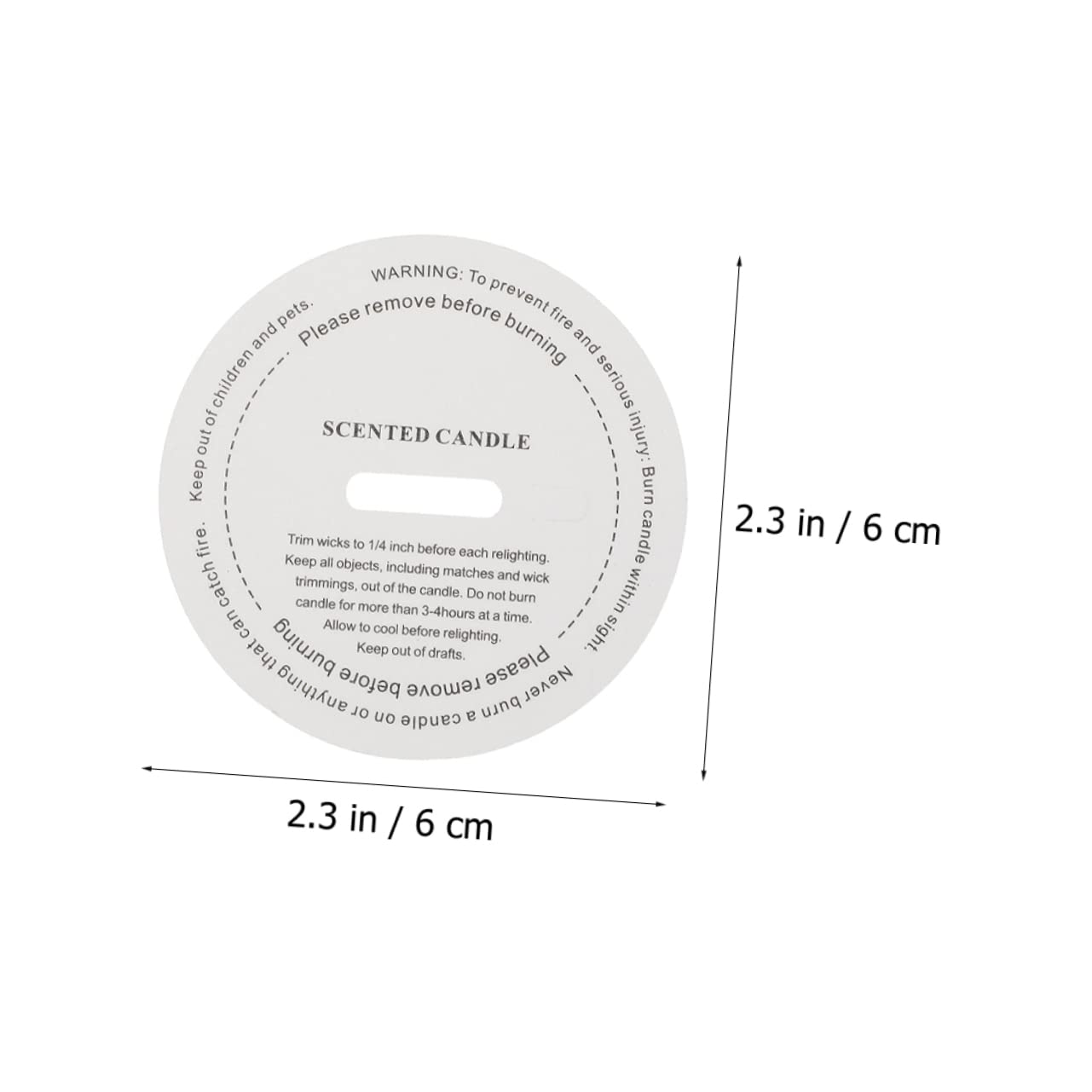 TEHAUX Candle Drip Protectors Set of 20 Candle Making Supply Non-Sticky Residue Aromatherapy Cover Paper Stickers