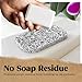 Soap Lift Soap Bar Holder - Flexible Shower Tray with Self-Draining Design - Soap Saver Made of BPA-Free Bioplastic - Handmade Soap Lift for Dishes, Shower & Bathroom Sink - 2-Pack (Whitecolor)