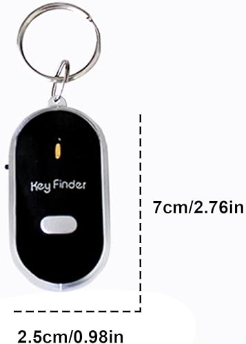 Miniatura 6 de Dispositivo buscador de llaves dispositivo de control de voz antipérdida con silbato de inducción de audio localizador portátil para llavero de