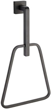 Taymor Suite and Simple Towel Ring Matte Black