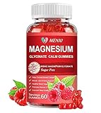 Magnesium Gummies 600mg per Serving-Magnesium Glycinate 400mg and Magnesium L-Threonate 200mg,Sugar