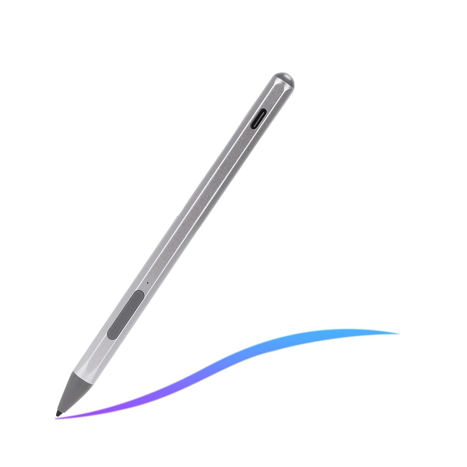 GOWENIC 2 Pezzi Penna Stylus da Disegno per Tablet Touchscreen (SILVER)
