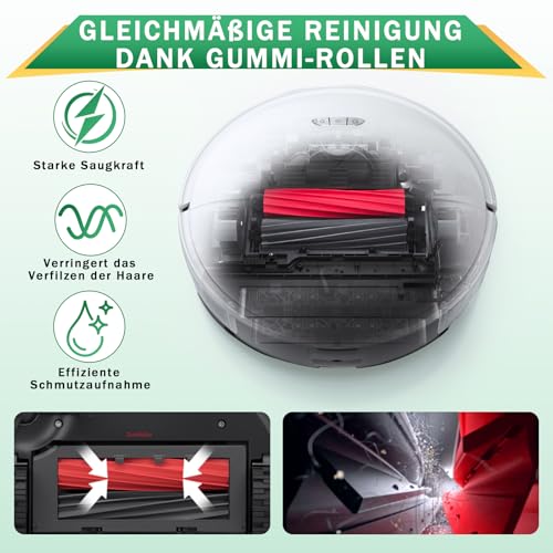 DuoRoller brosse Roborock S8 S8 Pro Ultra en caoutchouc robuste, rechange durable - 5