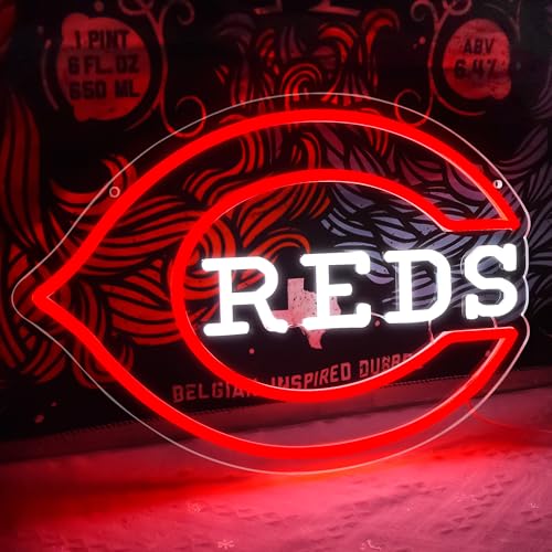 Image of Baseball Neon Sign for Wall Decor Dimmable Baseball Neon Light for Man Cave Club Garage Game Room Bar Party Bedroom Birthday Gifts for Fans Friends Families Size 15.7 * 11In(ZYLD0135)
