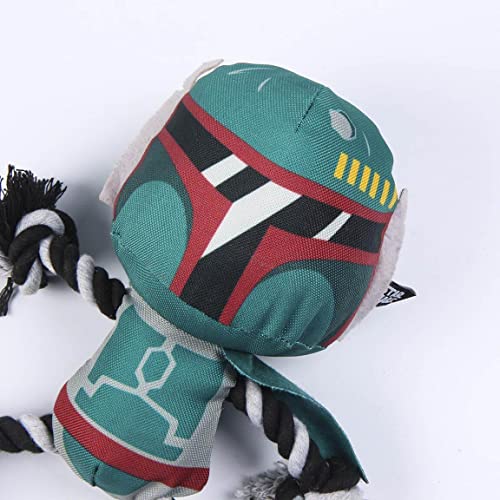 CERDÁ LIFE'S LITTLE MOMENTS - Boba Fett Dental Hundespielzeug Kuscheltier Star Wars offizielle Lizenz