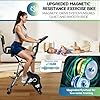 Exercise Bike for Home, SLUNSE 5 IN 1 Indoor Workout Bike,16-Level Magnetic Resistance Folding Stationary Exercise Bike, 350LBS Capacity and Comfortable Seat Cushion