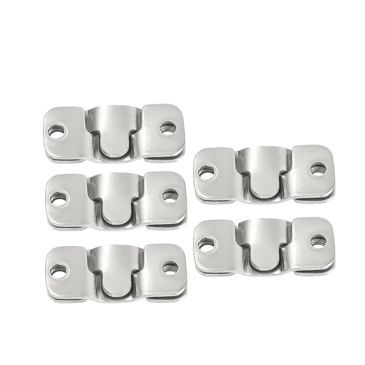 Pfmsaaf S-10Pcs(5Set) Embedded Bracket Insert Picture Frame Hangers Interlock Hanging Buckle Stainless Steel Mirror Flush Mount Bracket Joint Hooks Furniture Connector For Home(S-10Pcs(5Set))