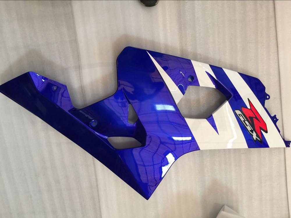 Kit de carenado para motocicleta GSX-R750 GSX-R600 K4 2004 2005 04 05 GSXR 600 750 K4 Cuerpo de carenado ABS de inyección (Azul Negro) 100NT