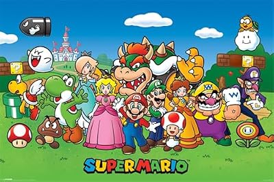Nintendo Póster Super Mario Personajes 91,5x61cm Producto Oficial | Ya disponible en tu tienda friki favorita! En mundofriki.es! Nintendo Póster Super Mario Personajes 91,5x61cm Producto Oficial | Ya disponible en tu tienda friki favorita! En mundofriki.es!
