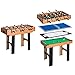 Produktbild HOMCOM 4 in 1 Multi Spieltisch Tischkicker Tischfussball Kicker Hockey Billard Tischtennis, MDF, 87x43x73cm