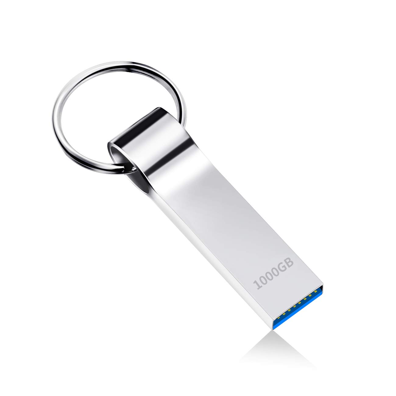 USB Flash Drive 1TB USB 3.0 Thumb Drive 1000GB Waterproof USB Memory Stick Large Storage Pendrive Portable Jump Drive with Keychain for Backup and Storage (1TB)