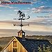 Black Metal Weathervane,Stainless Steel Horse Weather Vane Roof Mount, Wind Direction Indicators Wind Measuring Tool Outdoor, Wind Vane Ornament Decoration for Shed Garden Yard Farmhouse Patio Decor