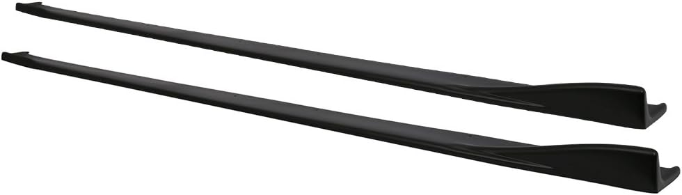 IKON MOTORSPORTS Side Skirts Replacement for 2015-2025 Lexus RC200t RC300 RC350 (Not Fits RC F), F-Sport Silkblaze Style Black PP Side Skirts Extension, 2016 2017 2018 2019 2020 2021 2022 2023 2024