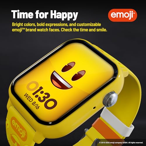 Image of Emoji, All-Ages Gaming Smart Watch, No Wi-Fi or Bluetooth, Built-in Emoji Merge! & Ask Emoji, Fitness Tracker, 100+ Customizable Watch Face Combinations, Water Resistant | No Wi-Fi or Bluetooth, Built-in Emoji Merge! & Ask Emoji, Fitness Tracker, 100+ Customizable Watch Face Combinations