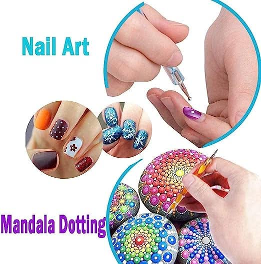 SCHMIDT Mandala Dotting Tools for Painting,Rock Paint Kits,Nail Art,Polymer Clay,DIY Supplies with Ball Stylus Dot Pen,Metal Modelling Ball (8 Pcs... - Image 5