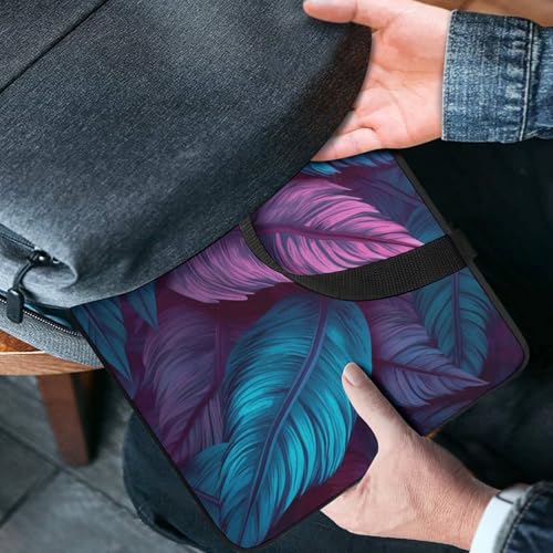 Bolso bandolera para laptop 17 pulgadas morado y azul miniatura 2