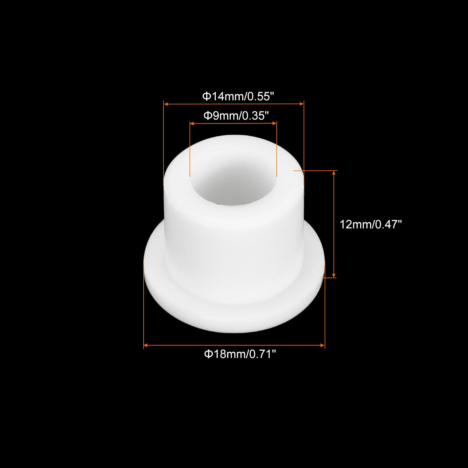 QUARKZMAN 15Pz Occhielli in Gomma Diametro Montaggio Dia 14mm, ID 9mm, Altezza 12mm Bianco Protezione Cavo Guarnizioni Flessibili Per Tubo Cavo QUARKZMAN 15Pz Occhielli in Gomma Diametro Montaggio Dia 14mm, ID 9mm, Altezza 12mm Bianco Protezione Cavo Guarnizioni Flessibili Per Tubo Cavo
