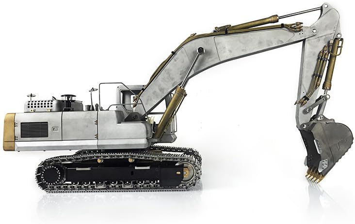 LESU RC Metal Excavator Truck Tracks for 1/14 PC360 DIY Esc Motor Servo Sprocket Unpainted Unassembled Hobby Grade Model