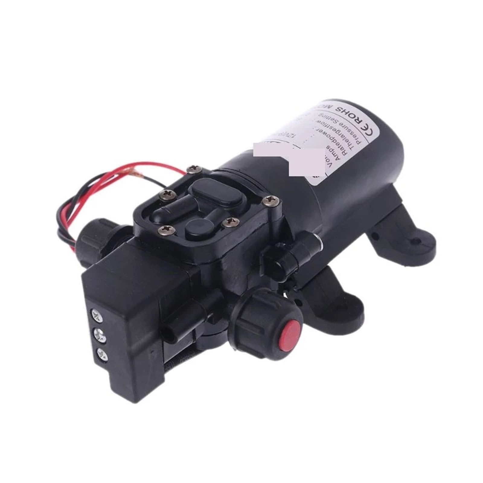Pompe à Membrane, Vanne intellinte DC 12V 130PSI 6L/Min Eau Haute Pression diaphragme Pompe Auto-amorçante 72W Chaude