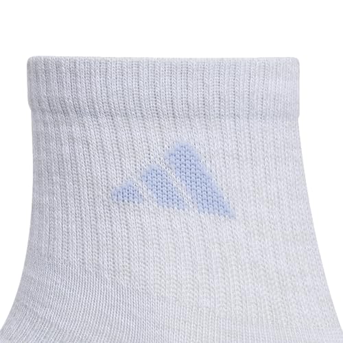 Image of adidas Unisex Kids Quarter Ankle Socks for Boys and Girls Youth (6-pack) Superlite Breathable and Lightweight Discontinued