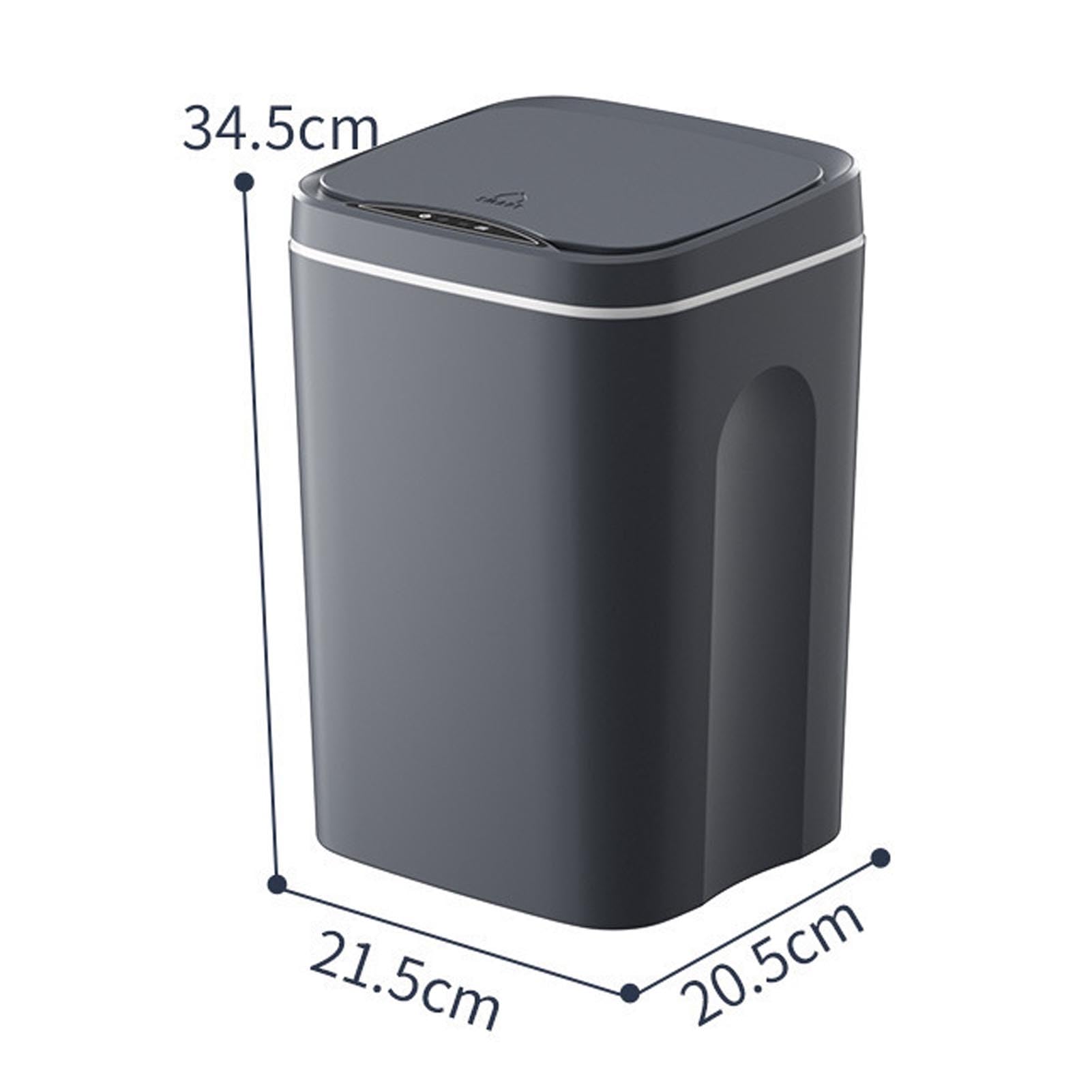 lvifloae Smart Sensor Trash Can Large Capacity Automatic Garbage Can with Garbage Bag Dispenser for Home Office Hotel 16L