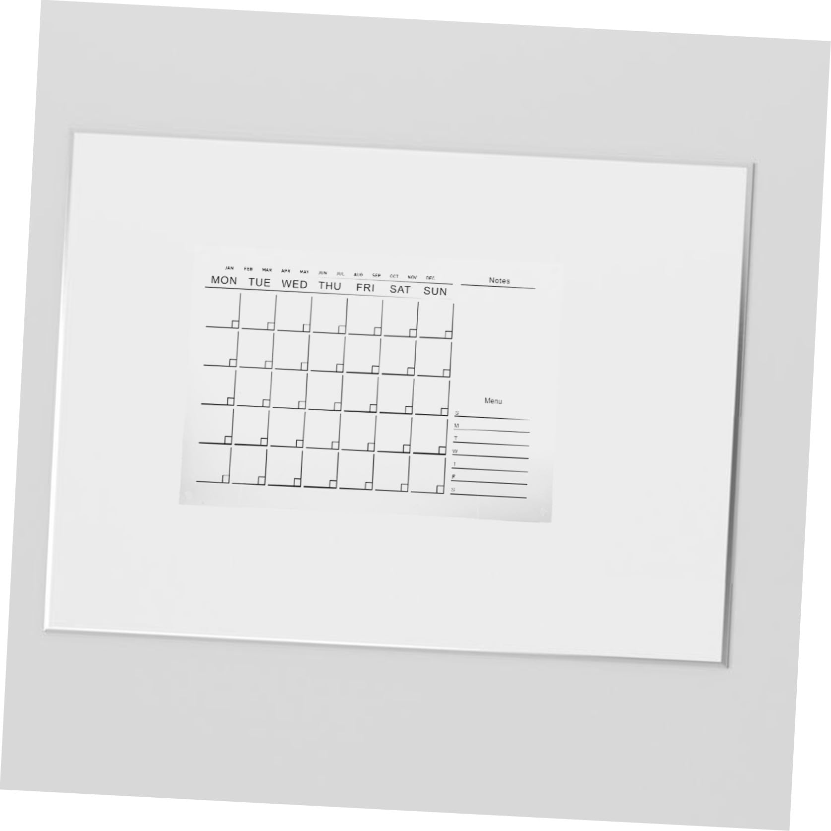 Lavagna Cancellabile in Acrilico Parete Planner Settimanale Riutilizzabile Scrivibile con Pennarello Incluso Facile Appendere per Casa e Ufficio Colore Casuale