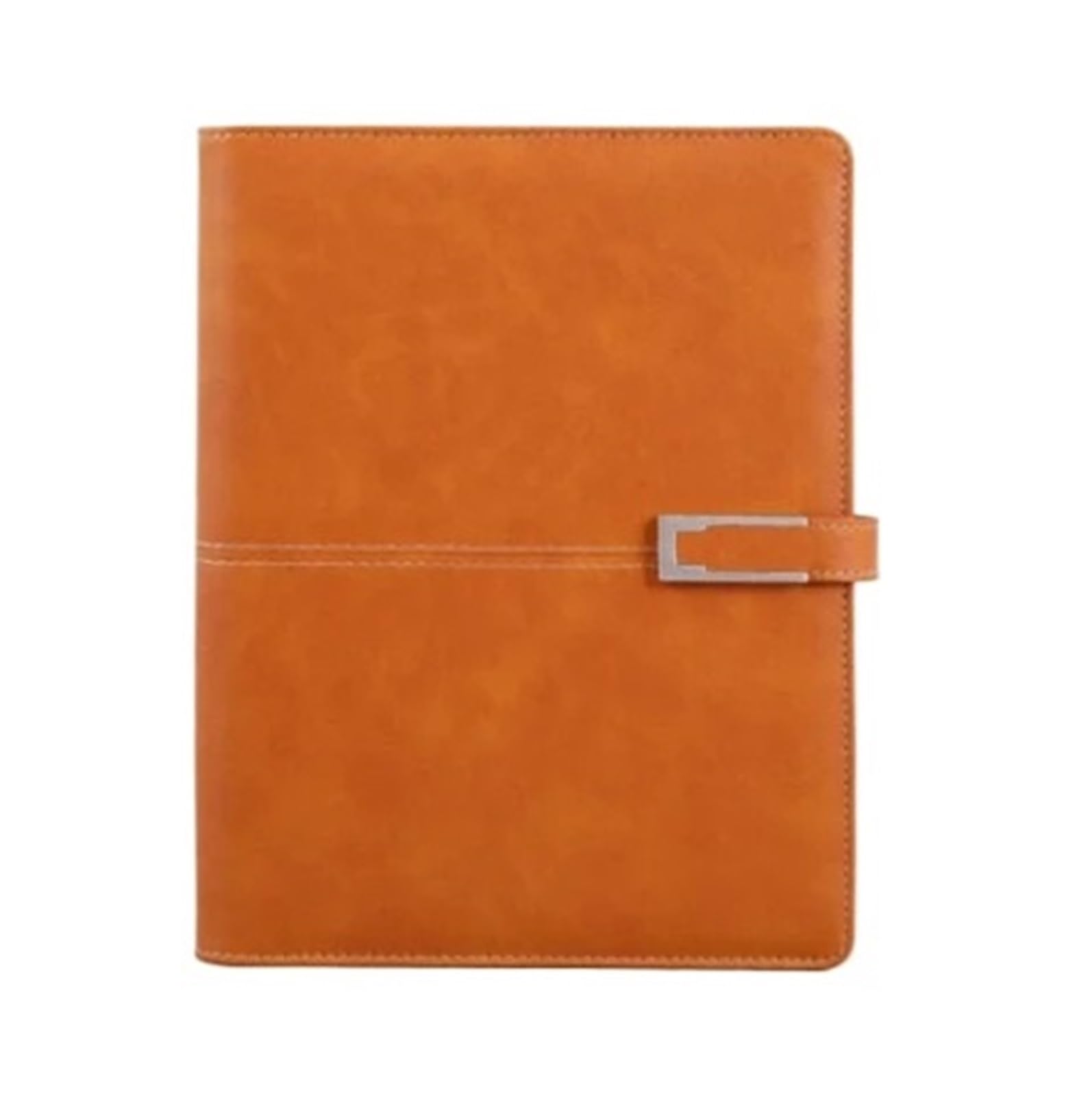 Cuaderno de cuero A5 de tapa dura con compartimento for bolígrafo, encuadernado en cuero, ideal for la escuela, la oficina y el trabajo. para Mujeres y Hombres(Brown)