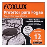 Foxlux Folha de Alumínio Protetor para Fogão 27x27-12 Peças