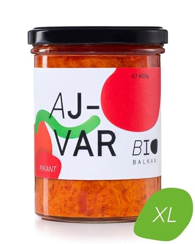 BIO BALKAN AJVAR PIKANT XL | Der echte Ajvar, für Fortgeschrittene: Rote Spitzpaprika, in Handarbeit geröstet und sorgsam eingekocht Cover