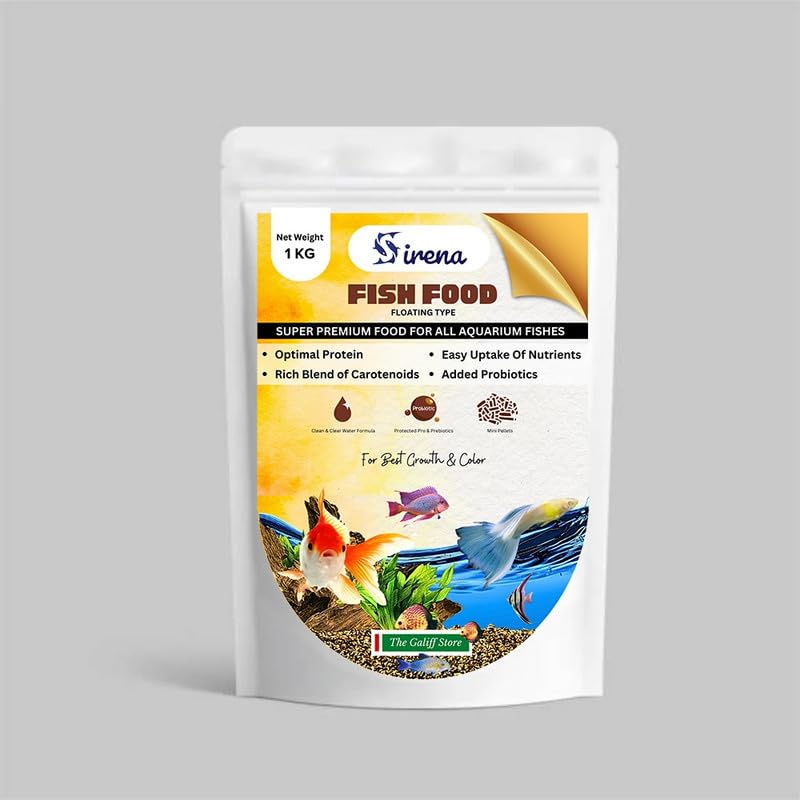 The GALIFF STOR for Aquarium with Protein - 1KG Highly Digestible Aquarium Maintain Good Health & Colour for Tropical, Koi & Goldfish Nutrient- for All Life Stages
