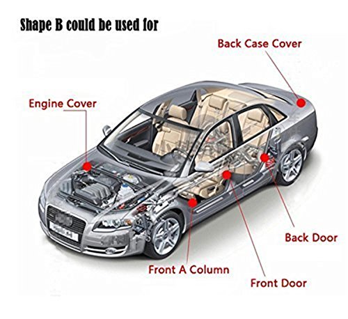 Self Adhesive Automotive Rubber Seal Strip Weatherstrip Car Weather Stripping For Car Window Door Engine Cover Noise Insulation(B-Shape Black Total Length 6M/20 Feet) #TOP2