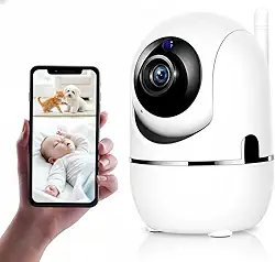 Câmera Babá Eletrônica Wi-Fi Full HD 1080p com Visão Noturna, Áudio Bidirecional e Alerta de Movimento Inteligente