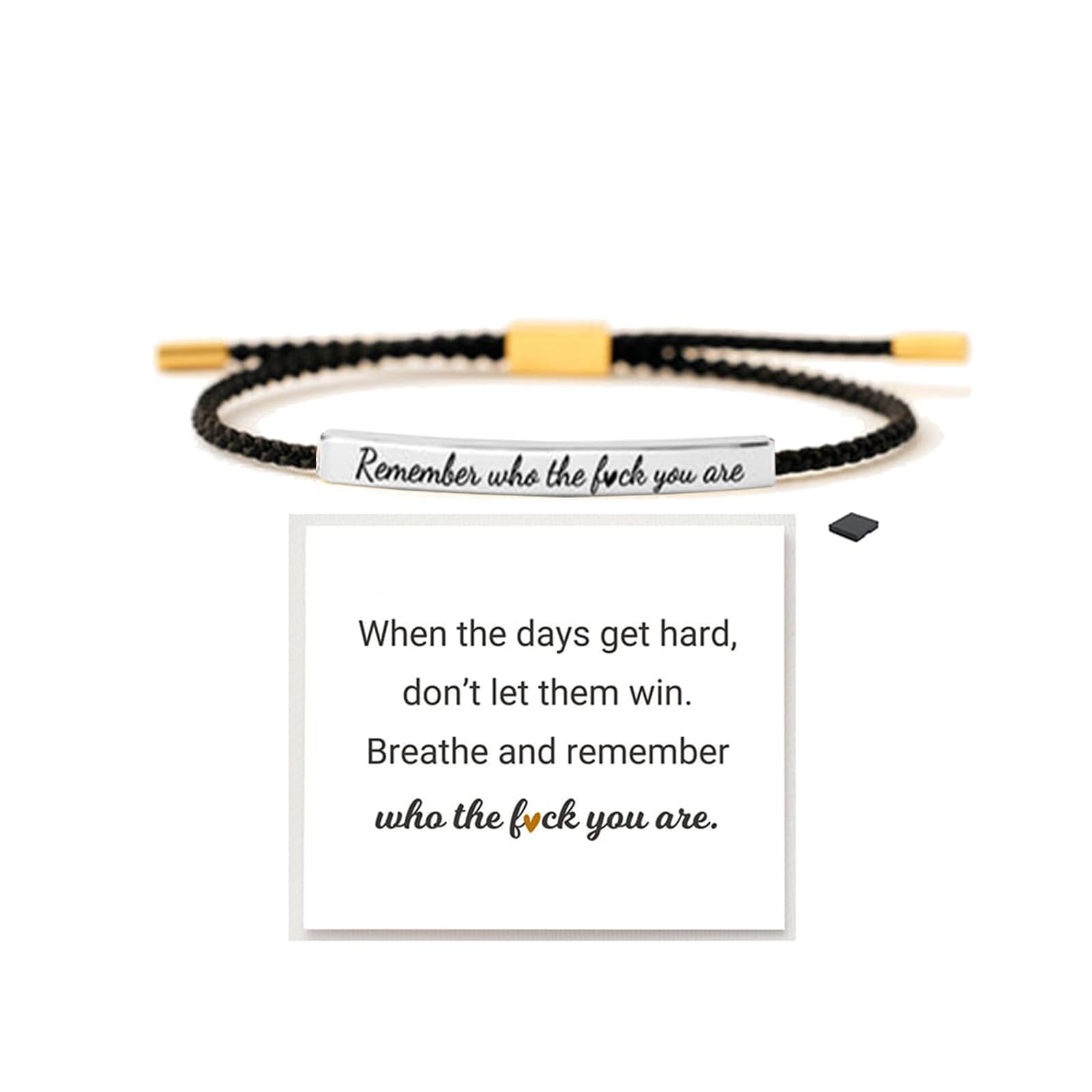LIU JUN Let Them Bracelet for Women, Adjustable Braided Stainless Steel Engraving Inspirational Let Them Bracelet Gifts Jewelry