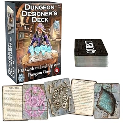 Mazo del creador de Mazmorras | 100 Cartas para Llevar tu Juego de Dungeon | RPG Accesorio | Ya disponible en tu tienda friki favorita! En mundofriki.es!