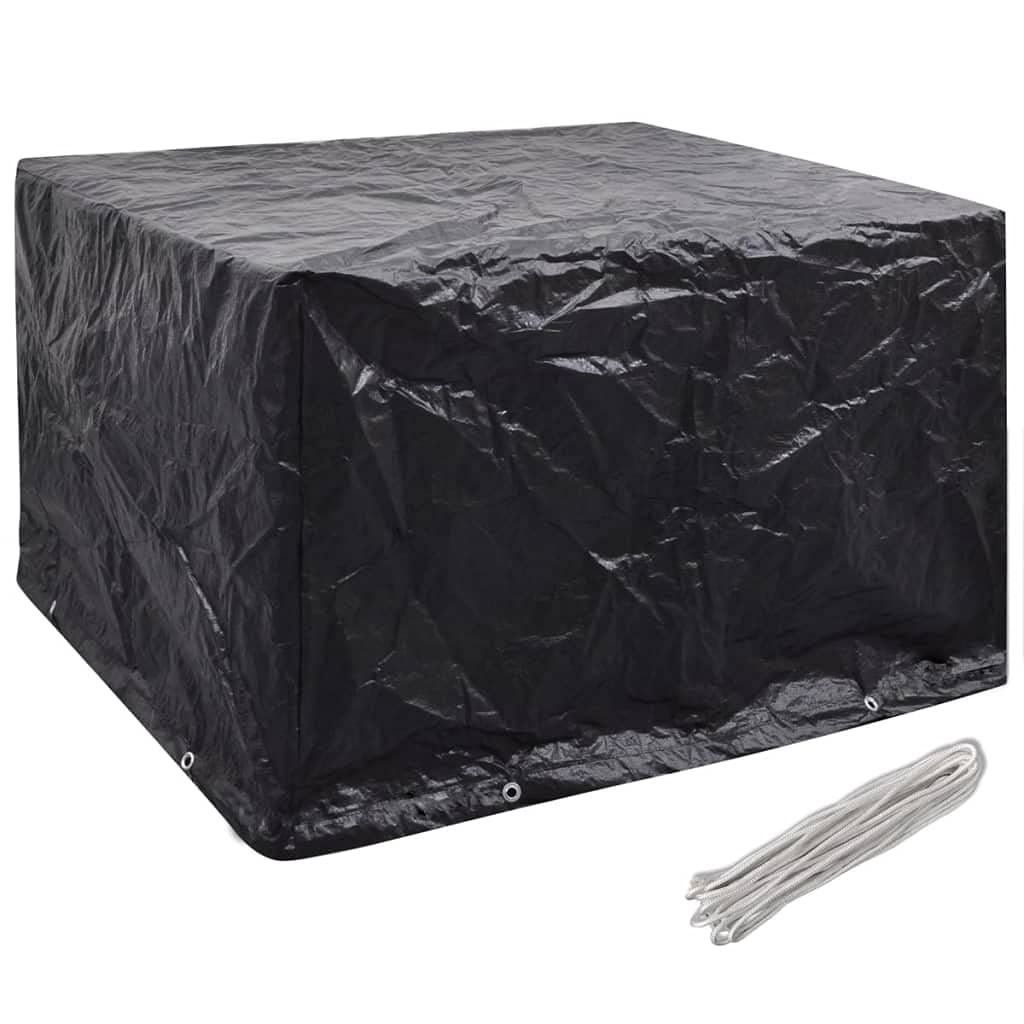 Akcesoria do mebli ogrodowych pokrowce na meble ogrodowe 2 szt. 8 oczek 135 x 135 x 90 cm pokrowce na meble ogrodowe