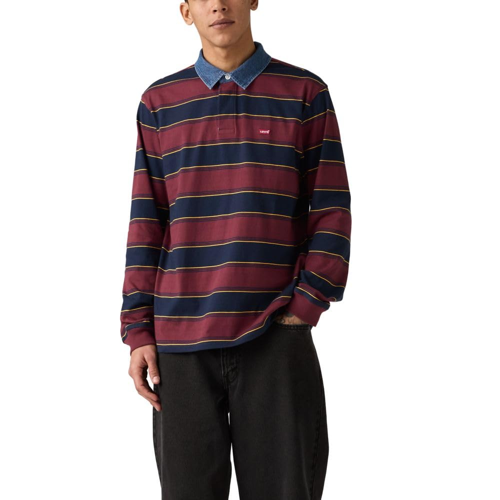 

                                                    Levi's Men's Classic Long Sleeve Rugby Shirt, (New