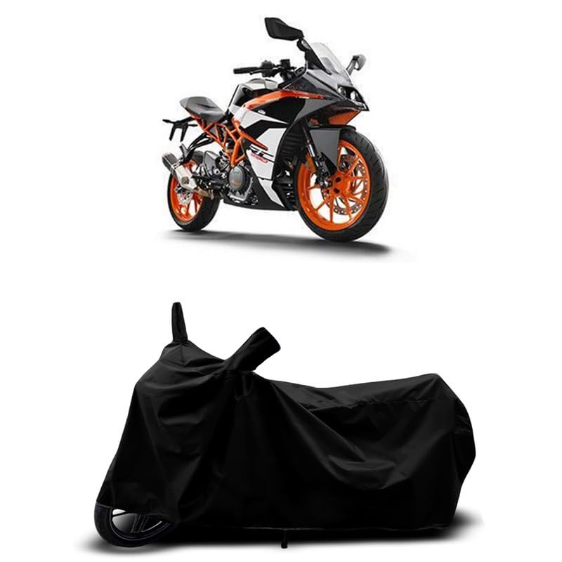 Image of DUFFEL-All Two Wheeler Bike /Scooty Body Cover Used for KTM RC 390 BS6 Heat Protectio /Water Resistance /UV-Rays /Birds Dropping /Scratchproof /Dust Proof /Waterproof All Variants [Black]