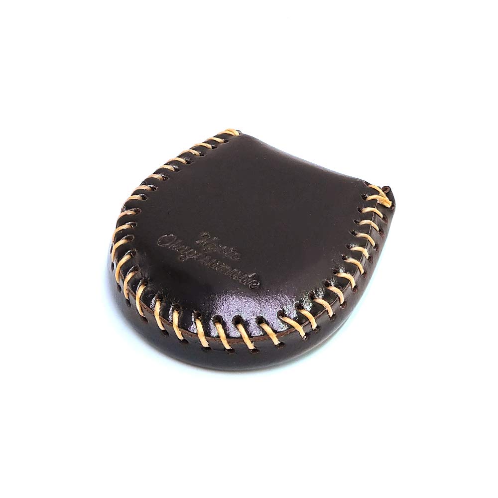 [Kyoto Okagesama de] Small Coin Purse, Extra Small, Coin Case, Horseshoe Type, Genuine Leather, Wallet, Compact, dark brown : Clothing, Shoes & Jewelry