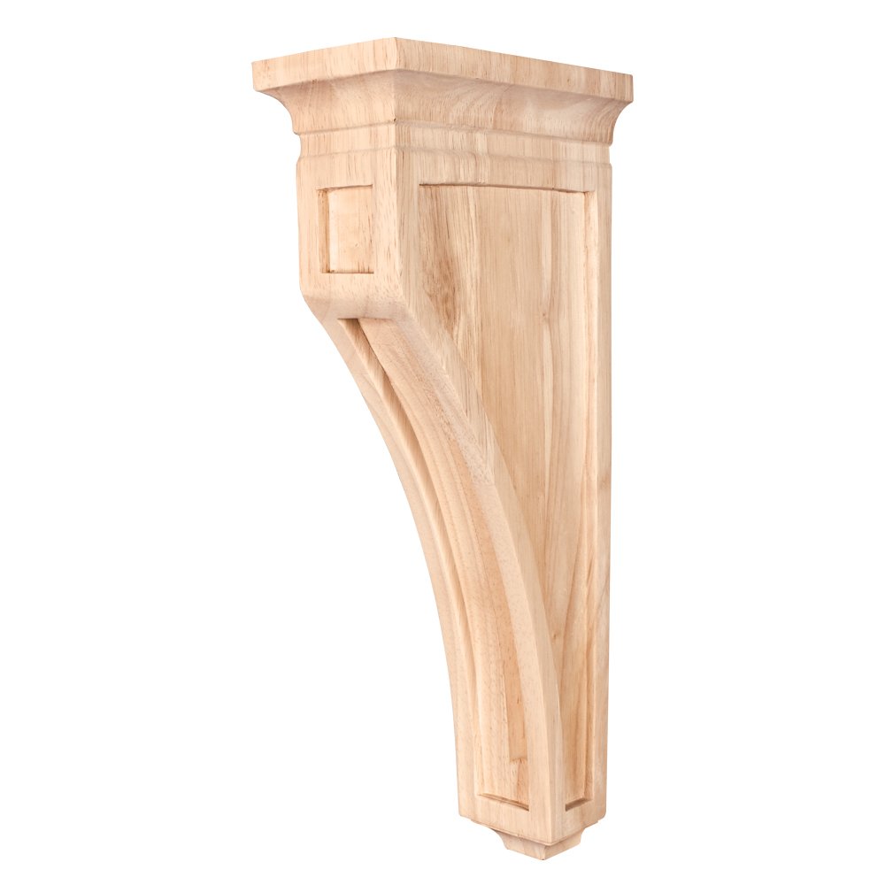 Mission Style Wood Bar Bracket Corbel (Rubberwood)