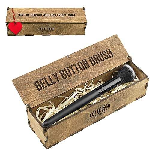 Prank Funny Belly Button Brush - Practical Joke Gag Gift Idea - Valentine's Day Novelty Lough Gifts for Men â Ideal Perfect Presents for Birthday - For Man Who Has Everything