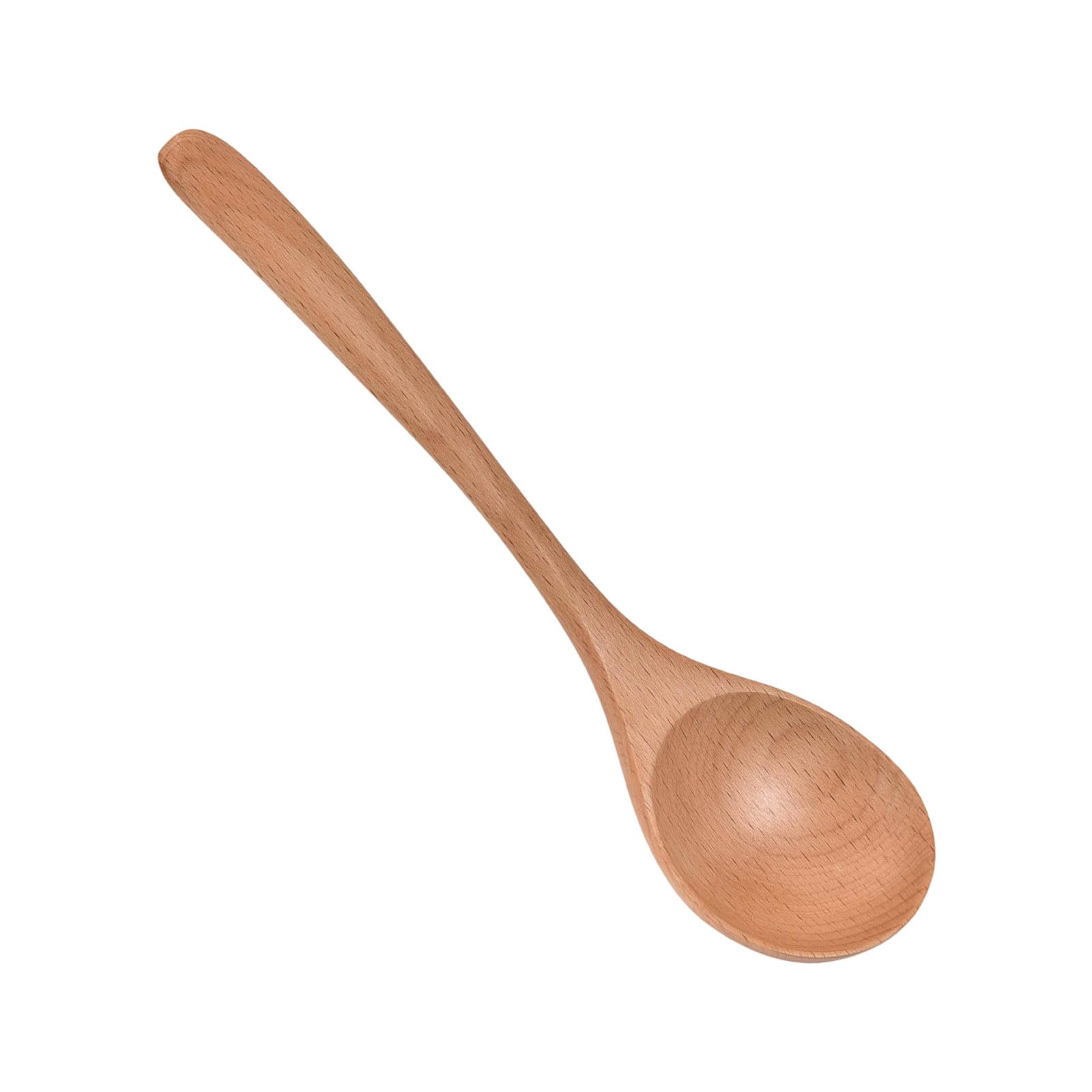 Tsophreniq Wooden Soup Spoon Long Handle Kitchenwares Japanese Styles Utensil for Soup Serving Outdoor Dining Tool Japanese Wooden Ladle with Long Handle