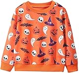 Tenue pratique pour tous les jours et les fêtes : les manches longues et le col rond offrent une protection par temps frais d'automne. Polyvalent, que ce soit pour la maternelle, les jours de jeu ou les fêtes d'Halloween.