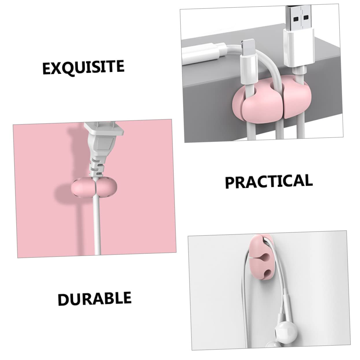 DOITOOL 24stücke Teiliges Kabel-organizer Mit Selbstklebenden Kabelhaltern Für Schreibtisch Büro Und Zuhause Sicheren Aufbewahrung Und Datakabeln