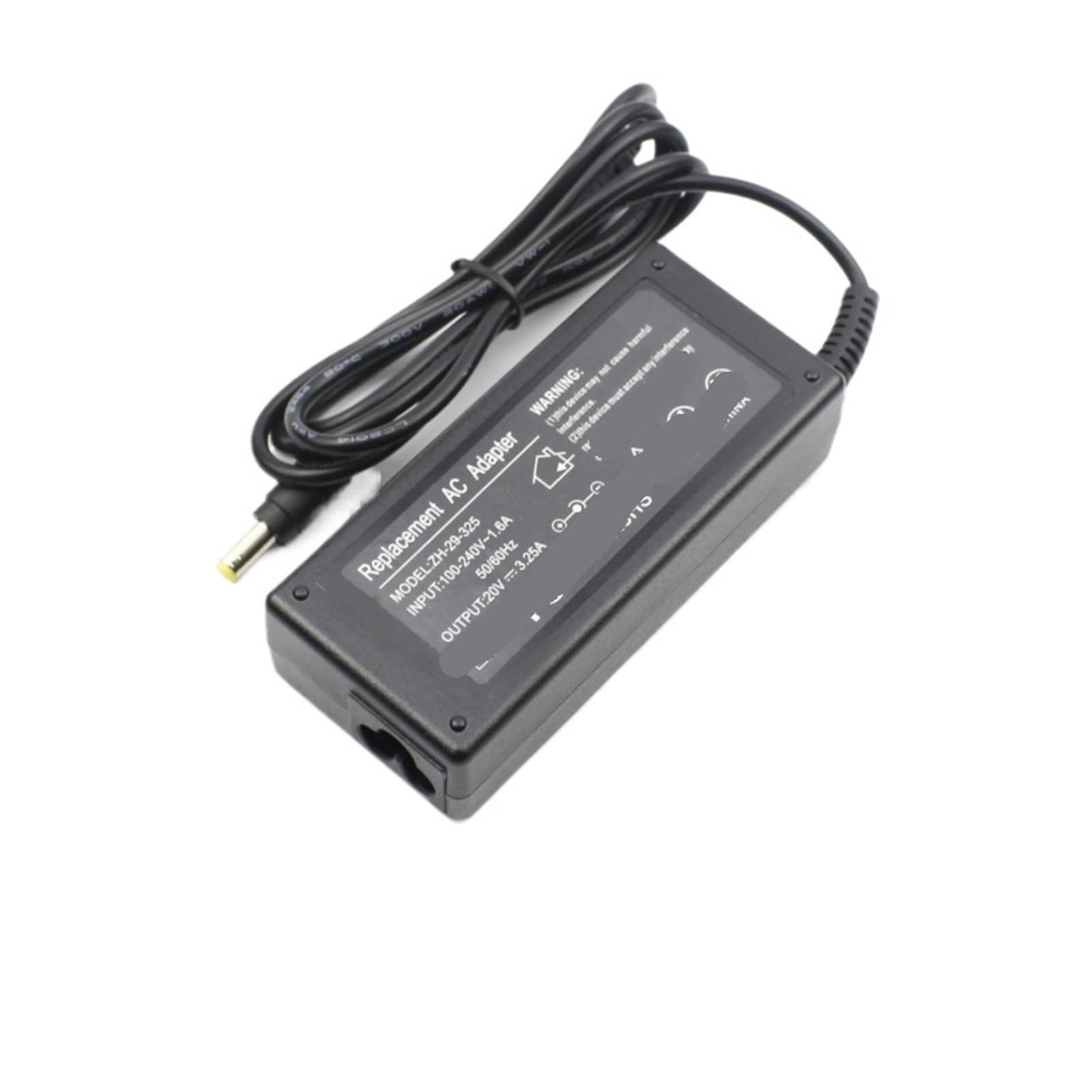 Cargador 20V 3.25A 65W con clavija de 5.5x2.5 mm para ordenadores portátiles compatibles