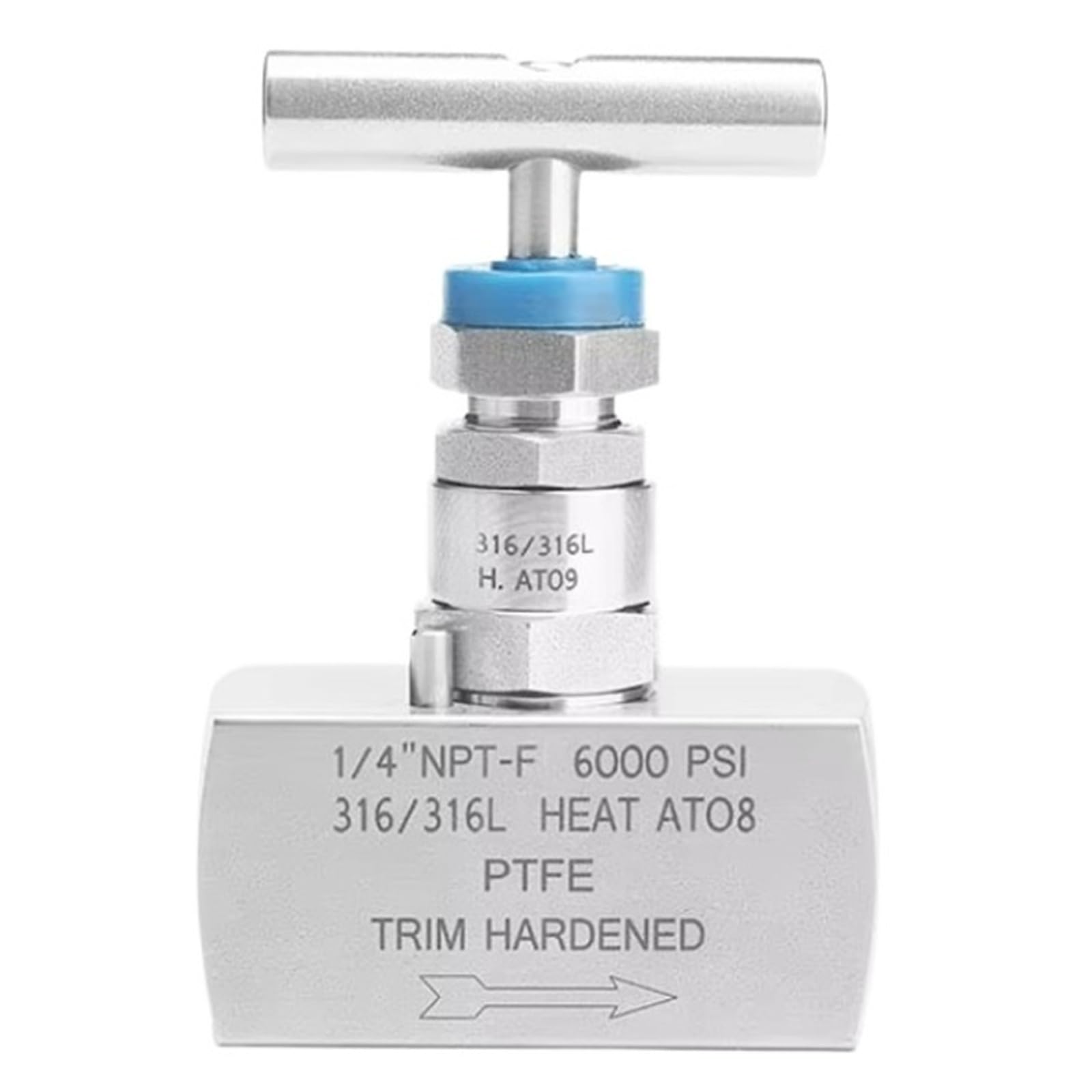 Belovek One Color Stainless Steel High Temperature And Pressure Needle Valve, One Handle Globe, Square Hydraulic