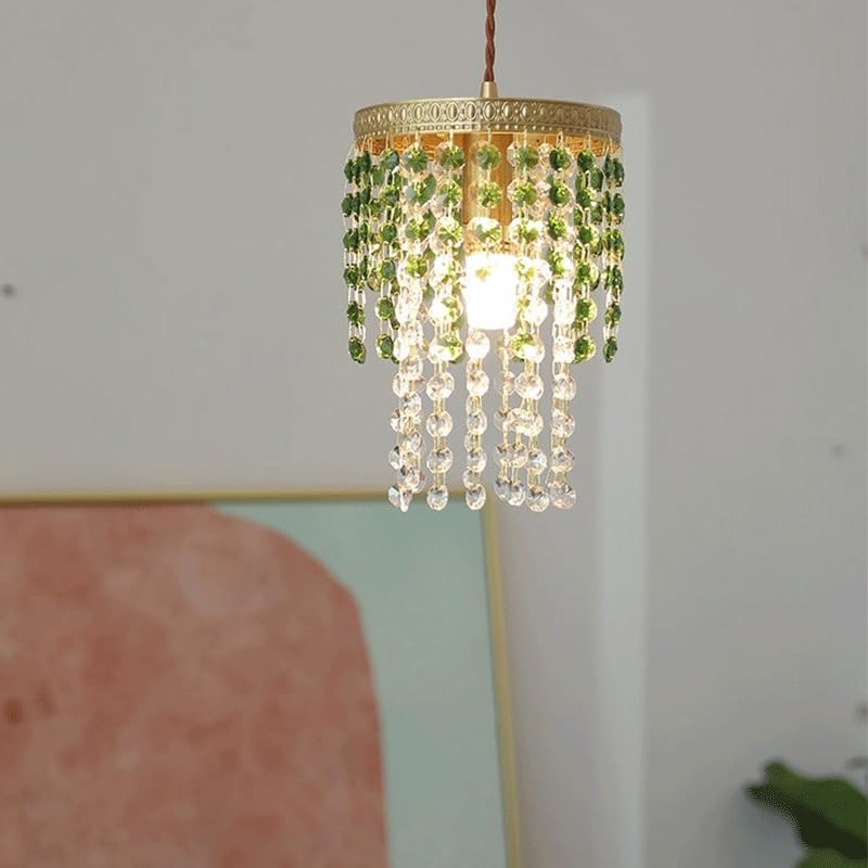 Suspension vintage en cristal chic E14 lustre d'exception de salle à manger
