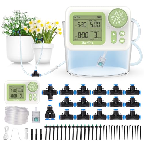 Greennote Automatic Watering System for Indoor Plants - DIY Quick-Connect Kit with Stabilized Flow...