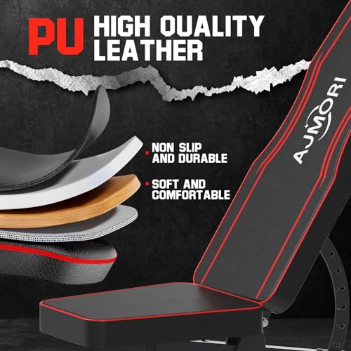 Ajmori AJMORI962 Adjustable Weight Bench,Workout Bench thumb #3