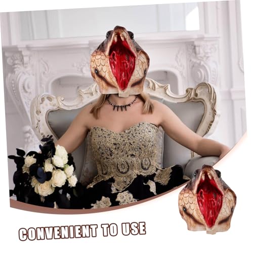 Masque de cobra réaliste pour surprendre vos amis au carnaval et soirées costumées